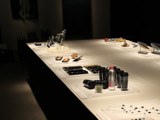 「このまちの色」展　一草の展示スペース